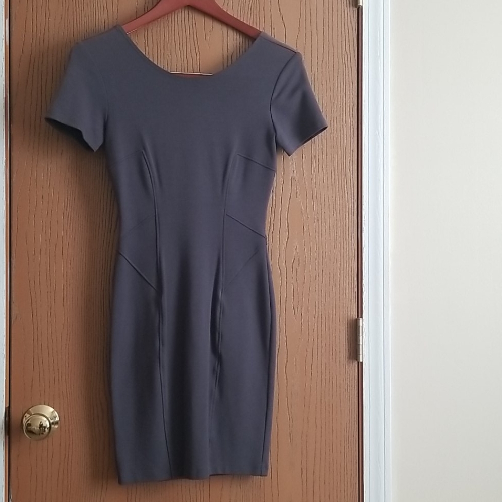 Hunter Dixon Gray Sheath Dress Size XS